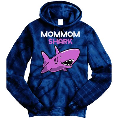 MomMom Shark Funny Family MomMom Tie Dye Hoodie