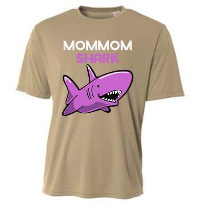 MomMom Shark Funny Family MomMom Cooling Performance Crew T-Shirt