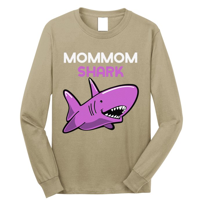 MomMom Shark Funny Family MomMom Long Sleeve Shirt