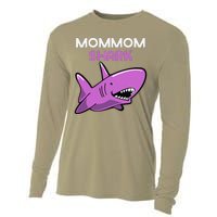 MomMom Shark Funny Family MomMom Cooling Performance Long Sleeve Crew