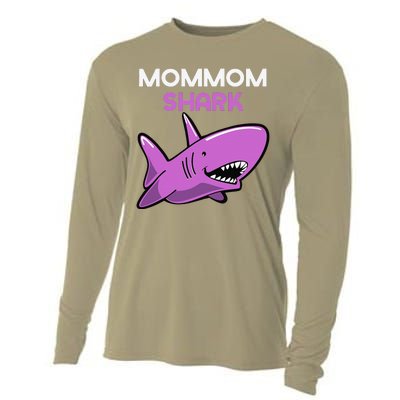 MomMom Shark Funny Family MomMom Cooling Performance Long Sleeve Crew