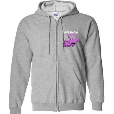 MomMom Shark Funny Family MomMom Full Zip Hoodie