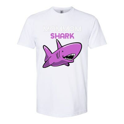 MomMom Shark Funny Family MomMom Softstyle CVC T-Shirt