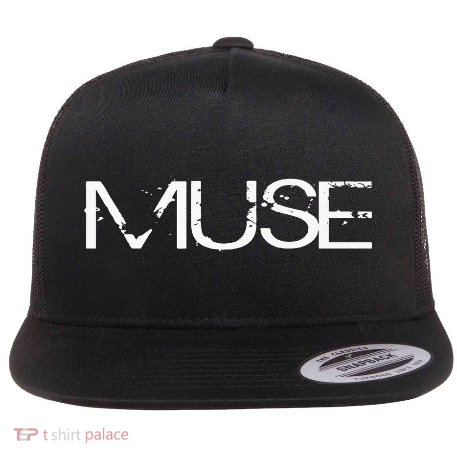 Muse Slim Fit Flat Bill Trucker Hat