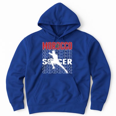 Morocco Soccer Fans Jersey Cool Gift Moroccan Flag Football Lovers Meaningful Gi Hoodie