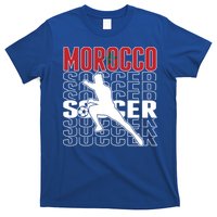 Morocco Soccer Fans Jersey Cool Gift Moroccan Flag Football Lovers Meaningful Gi T-Shirt