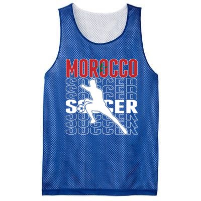 Morocco Soccer Fans Jersey Cool Gift Moroccan Flag Football Lovers Meaningful Gi Mesh Reversible Basketball Jersey Tank