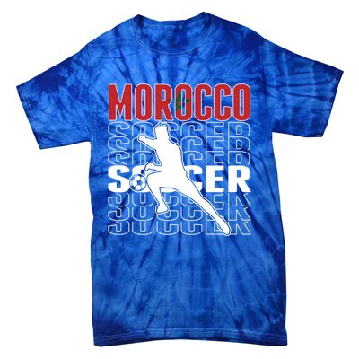 Morocco Soccer Fans Jersey Cool Gift Moroccan Flag Football Lovers Meaningful Gi Tie-Dye T-Shirt