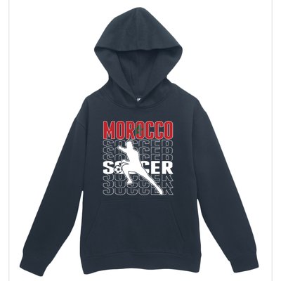 Morocco Soccer Fans Jersey Cool Gift Moroccan Flag Football Lovers Meaningful Gi Urban Pullover Hoodie