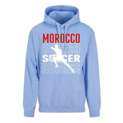 Morocco Soccer Fans Jersey Cool Gift Moroccan Flag Football Lovers Meaningful Gi Unisex Surf Hoodie