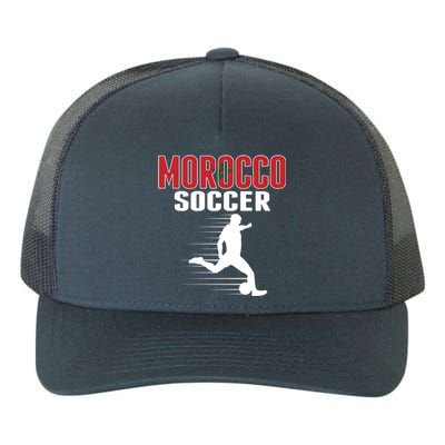 Morocco Soccer Fans Jersey Gift Moroccan Flag Football Lovers Gift Yupoong Adult 5-Panel Trucker Hat