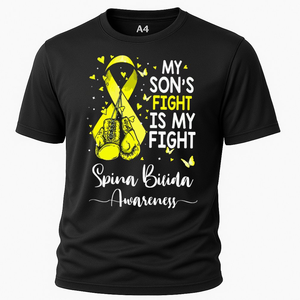 My Son's Fight Is My Fight Spina Bifida Awareness Cooling Performance Crew T-Shirt