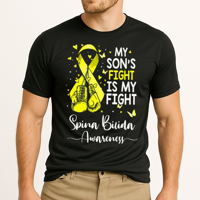 My Son's Fight Is My Fight Spina Bifida Awareness Cooling Performance Crew T-Shirt