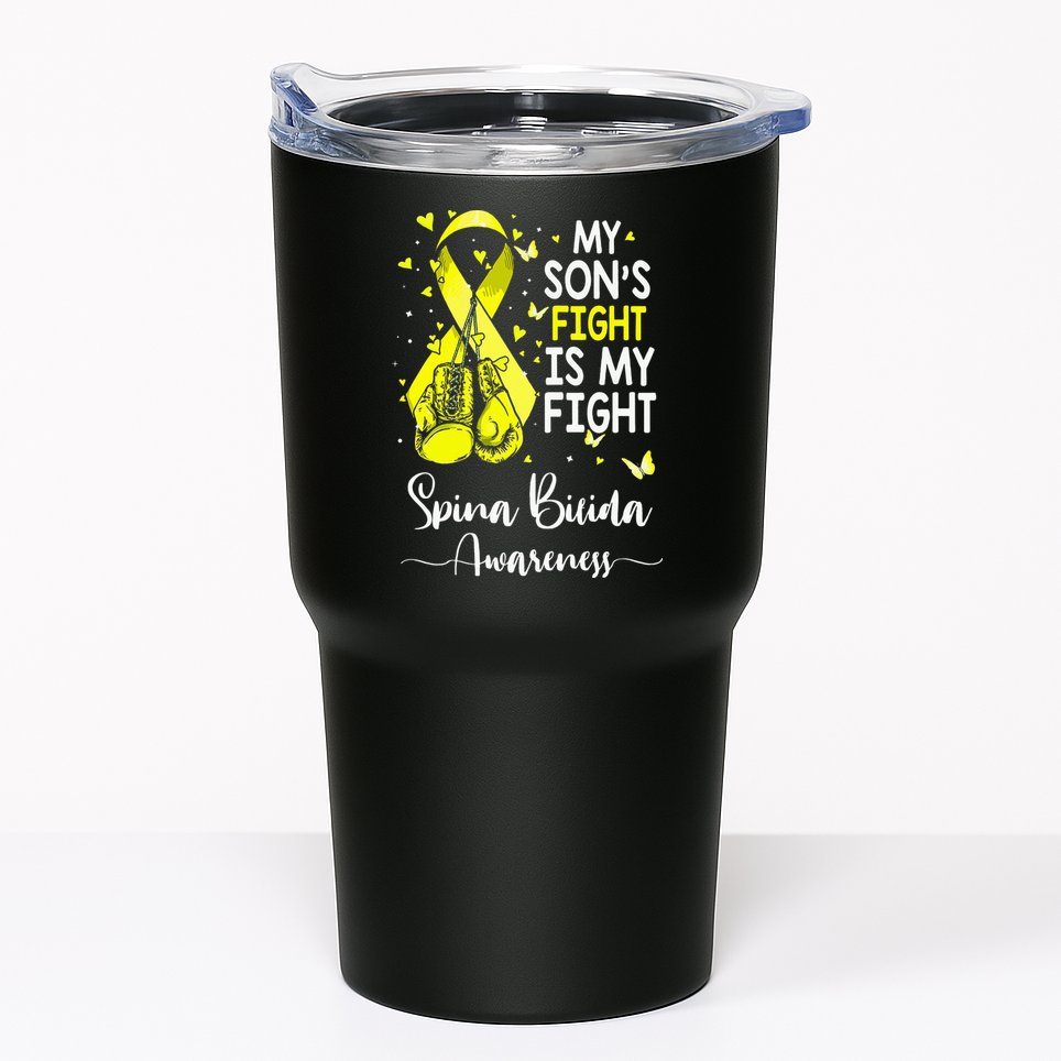 My Son's Fight Is My Fight Spina Bifida Awareness Tumbler