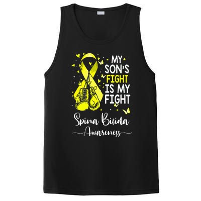 My Son's Fight Is My Fight Spina Bifida Awareness PosiCharge Competitor Tank