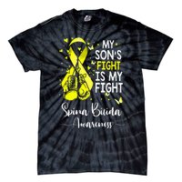 My Son's Fight Is My Fight Spina Bifida Awareness Tie-Dye T-Shirt