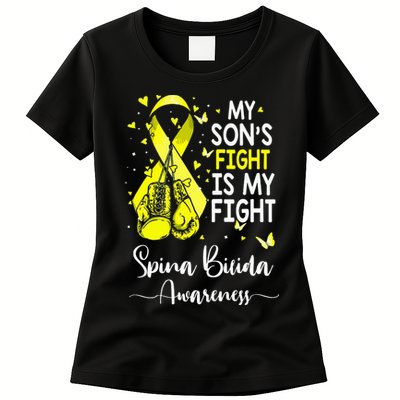 My Son's Fight Is My Fight Spina Bifida Awareness Womens T-Shirt
