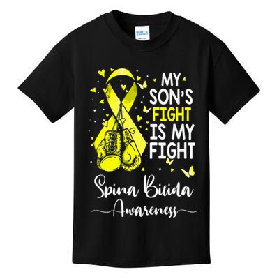 My Son's Fight Is My Fight Spina Bifida Awareness Kids T-Shirt