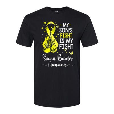 My Son's Fight Is My Fight Spina Bifida Awareness Softstyle CVC T-Shirt