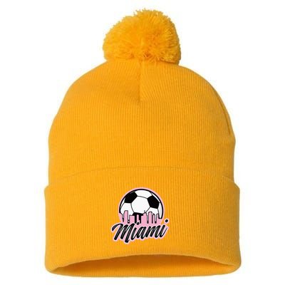 Miami Soccer Fans Related Products Pom Pom 12in Knit Beanie