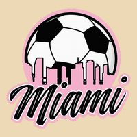 Miami Soccer Fans Related Products Drawstring Bag