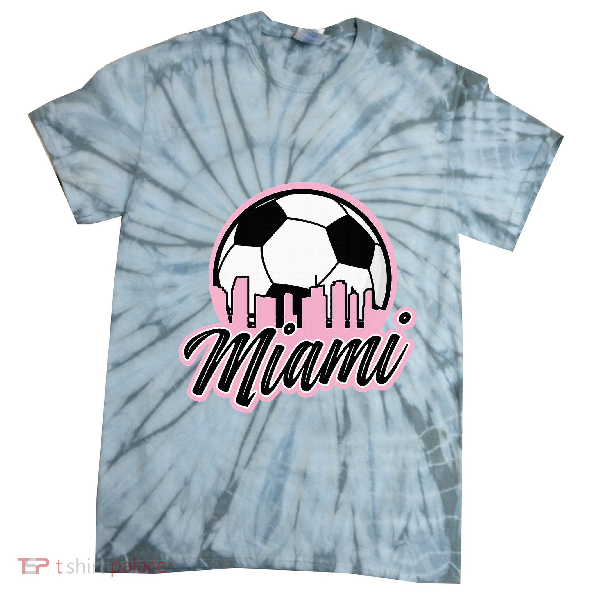 Miami Soccer Fans Related Products Tie-Dye T-Shirt