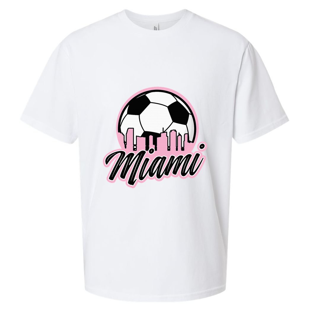 Miami Soccer Fans Related Products Sueded Cloud Jersey T-Shirt