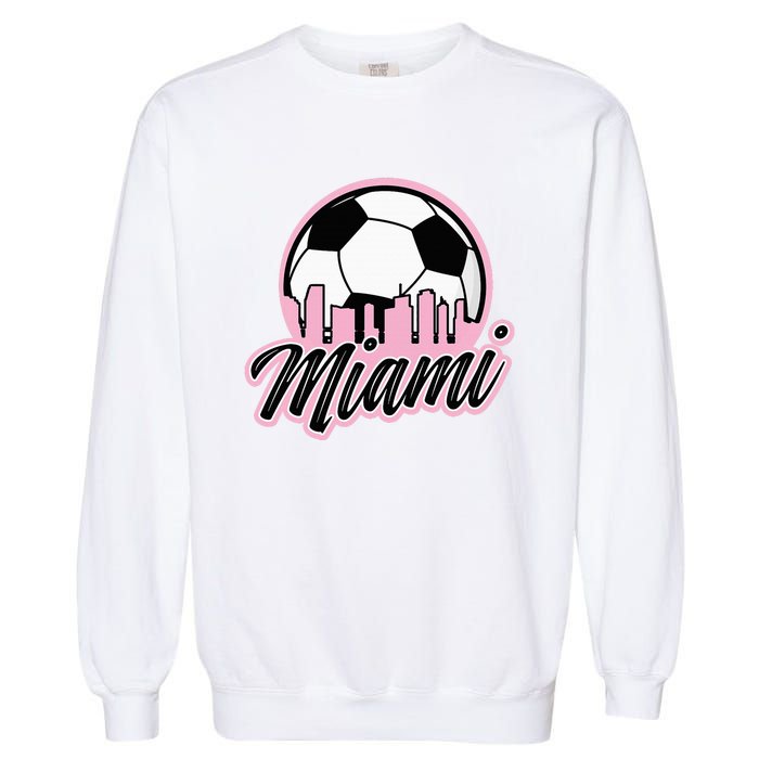 Miami Soccer Fans Related Products Garment-Dyed Sweatshirt