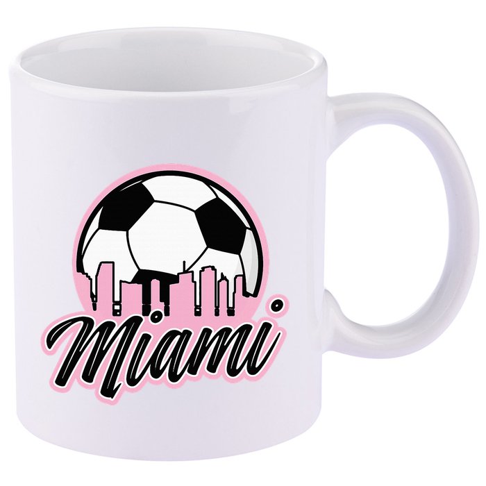 Miami Soccer Fans Related Products 11oz C Handle Ceramic Mug