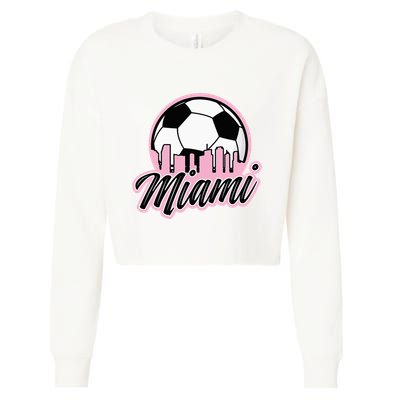 Miami Soccer Fans Related Products Cropped Pullover Crew