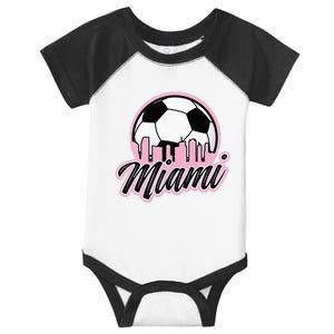 Miami Soccer Fans Related Products Infant Baby Jersey Bodysuit