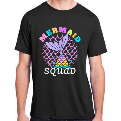 Mermaid Squad Funny Birthday Party Womens Family Adult ChromaSoft Performance T-Shirt