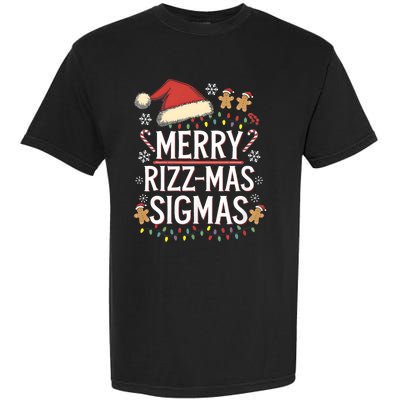 Merry Sigmas Funny Gen Alpha X Mas Santa Christmas Garment-Dyed Heavyweight T-Shirt