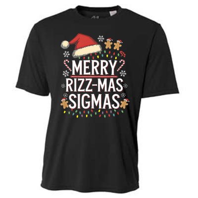 Merry Sigmas Funny Gen Alpha X Mas Santa Christmas Cooling Performance Crew T-Shirt