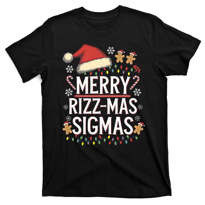 Merry Sigmas Funny Gen Alpha X Mas Santa Christmas T-Shirt