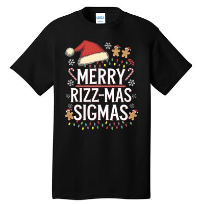 Merry Sigmas Funny Gen Alpha X Mas Santa Christmas Tall T-Shirt