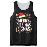 Merry Sigmas Funny Gen Alpha X Mas Santa Christmas Mesh Reversible Basketball Jersey Tank