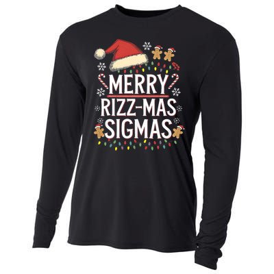 Merry Sigmas Funny Gen Alpha X Mas Santa Christmas Cooling Performance Long Sleeve Crew