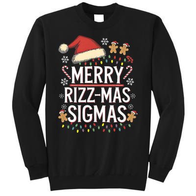 Merry Sigmas Funny Gen Alpha X Mas Santa Christmas Tall Sweatshirt