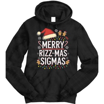 Merry Sigmas Funny Gen Alpha X Mas Santa Christmas Tie Dye Hoodie