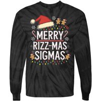 Merry Sigmas Funny Gen Alpha X Mas Santa Christmas Tie-Dye Long Sleeve Shirt