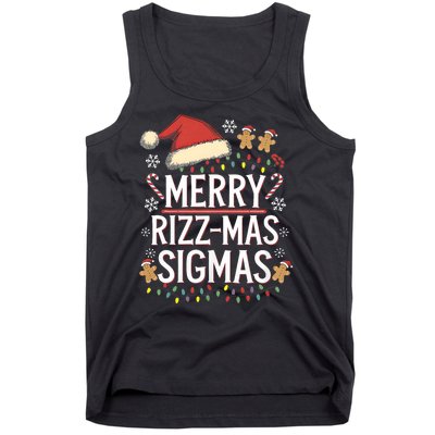 Merry Sigmas Funny Gen Alpha X Mas Santa Christmas Tank Top