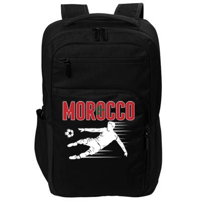 Morocco Soccer Fans Jersey Cool Gift Moroccan Football Supporters Gift Impact Tech Backpack