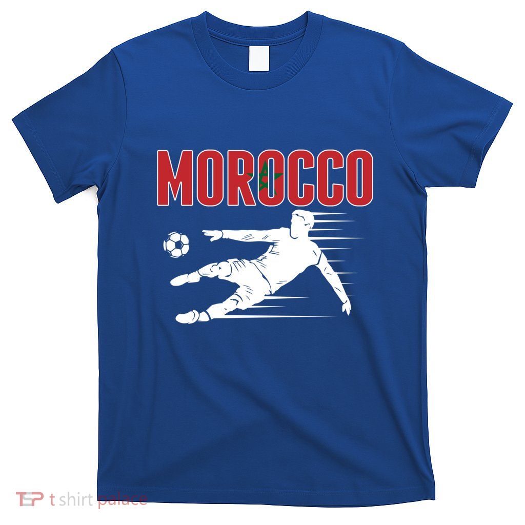 Morocco Soccer Fans Jersey Cool Gift Moroccan Football Supporters Gift T-Shirt