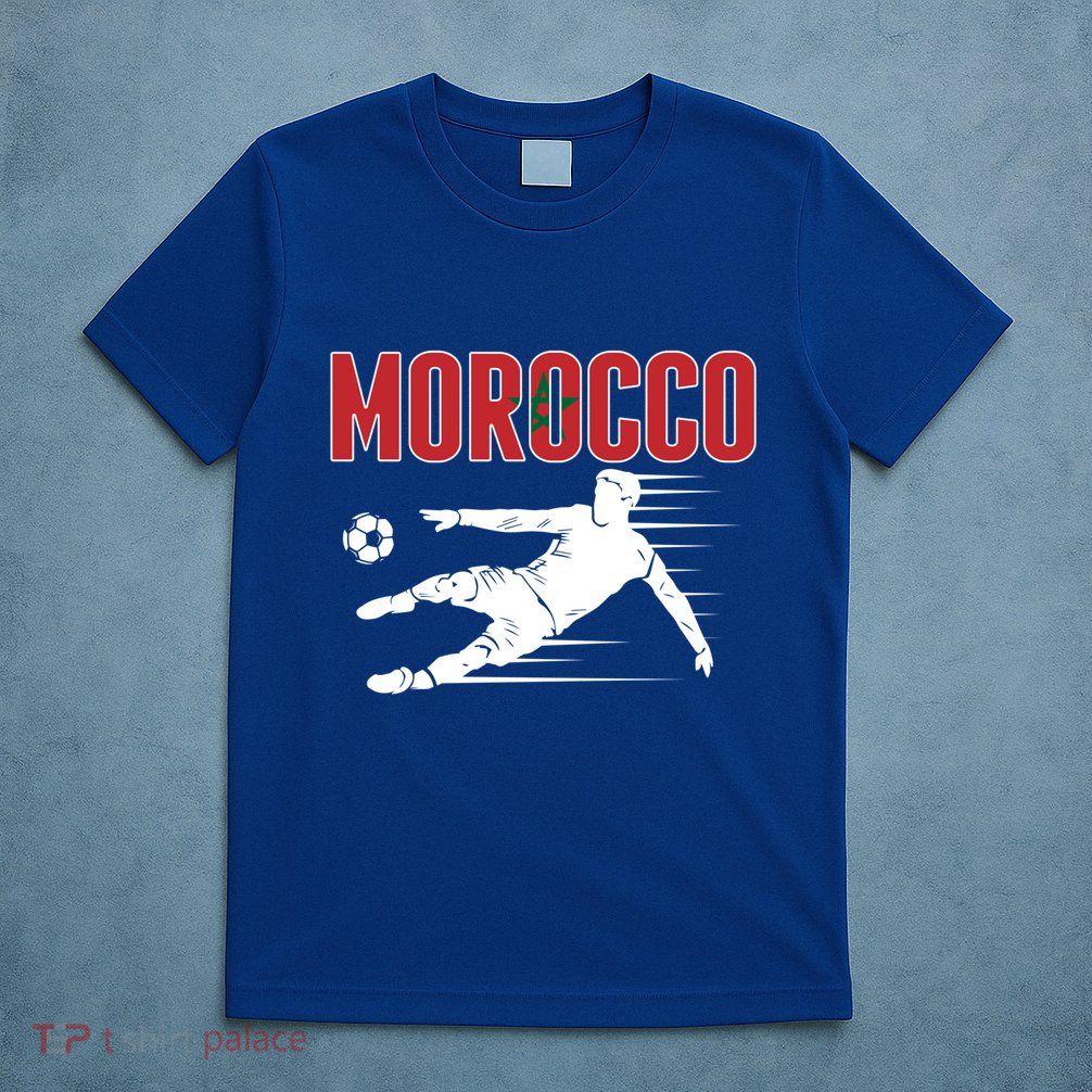 Morocco Soccer Fans Jersey Cool Gift Moroccan Football Supporters Gift T-Shirt