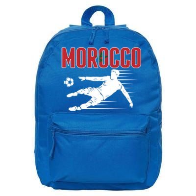 Morocco Soccer Fans Jersey Cool Gift Moroccan Football Supporters Gift 16 in Basic Backpack