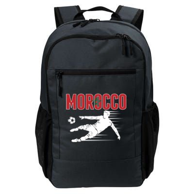 Morocco Soccer Fans Jersey Cool Gift Moroccan Football Supporters Gift Daily Commute Backpack