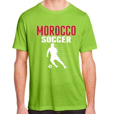 Morocco Soccer Fans Jersey Great Gift Moroccan Football Supporters Cool Gift Adult ChromaSoft Performance T-Shirt