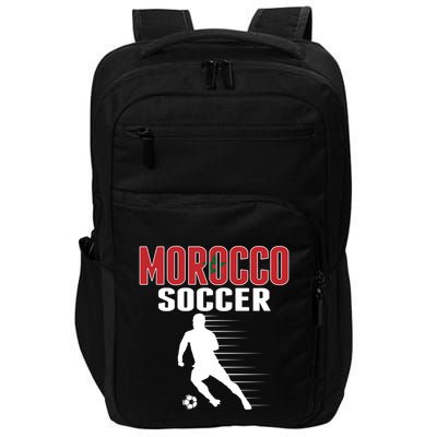 Morocco Soccer Fans Jersey Great Gift Moroccan Football Supporters Cool Gift Impact Tech Backpack