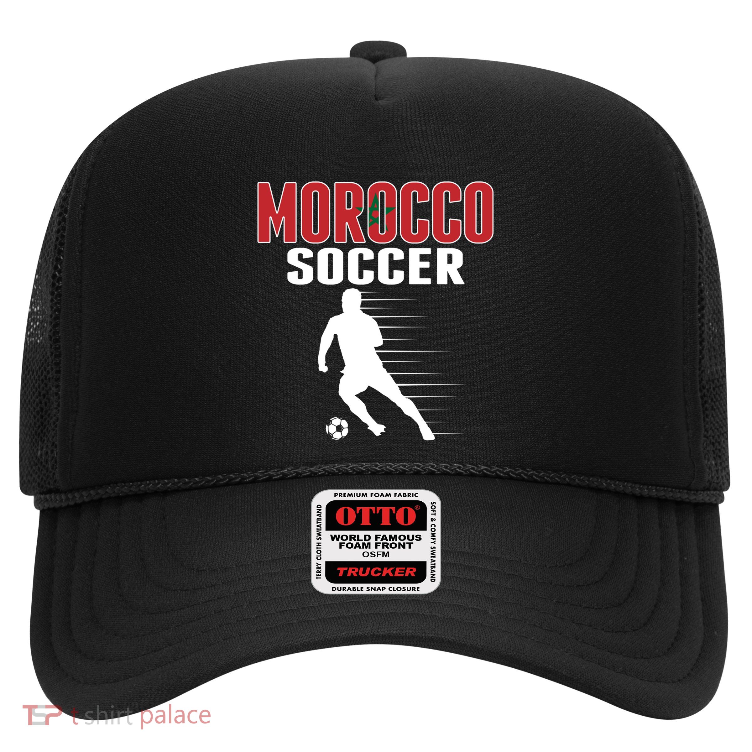 Morocco Soccer Fans Jersey Great Gift Moroccan Football Supporters Cool Gift Trucker Hat